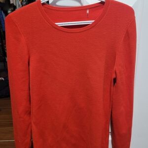 Diane Von Furstenberg Orange Knit Top